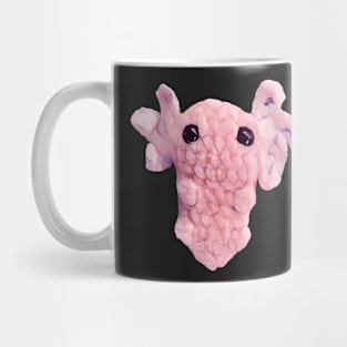 A cute pink axolotl Mug